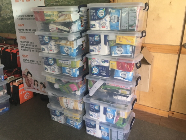 Our university’s Student Body delivers relief supplies to wildfire areas in Gangwon Province