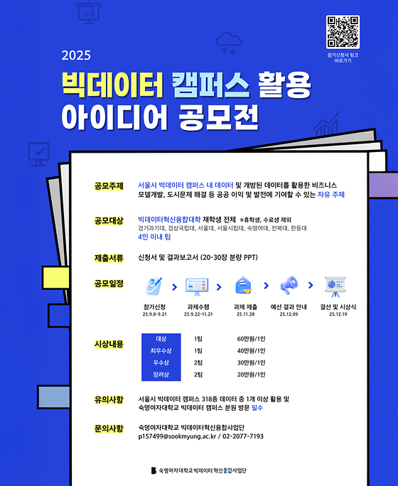 2025 빅데이터 캠퍼스 활용 아이디어 공모전